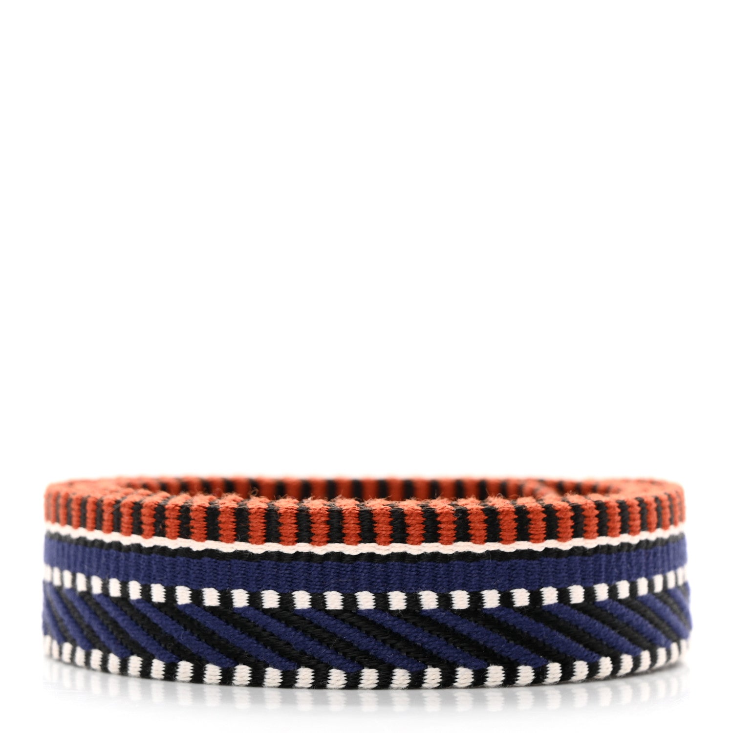 Hermes Toile Swift 25mm Sangle Cavale Shoulder Strap Terre Battue Bleu Indigo Black 2 of 5