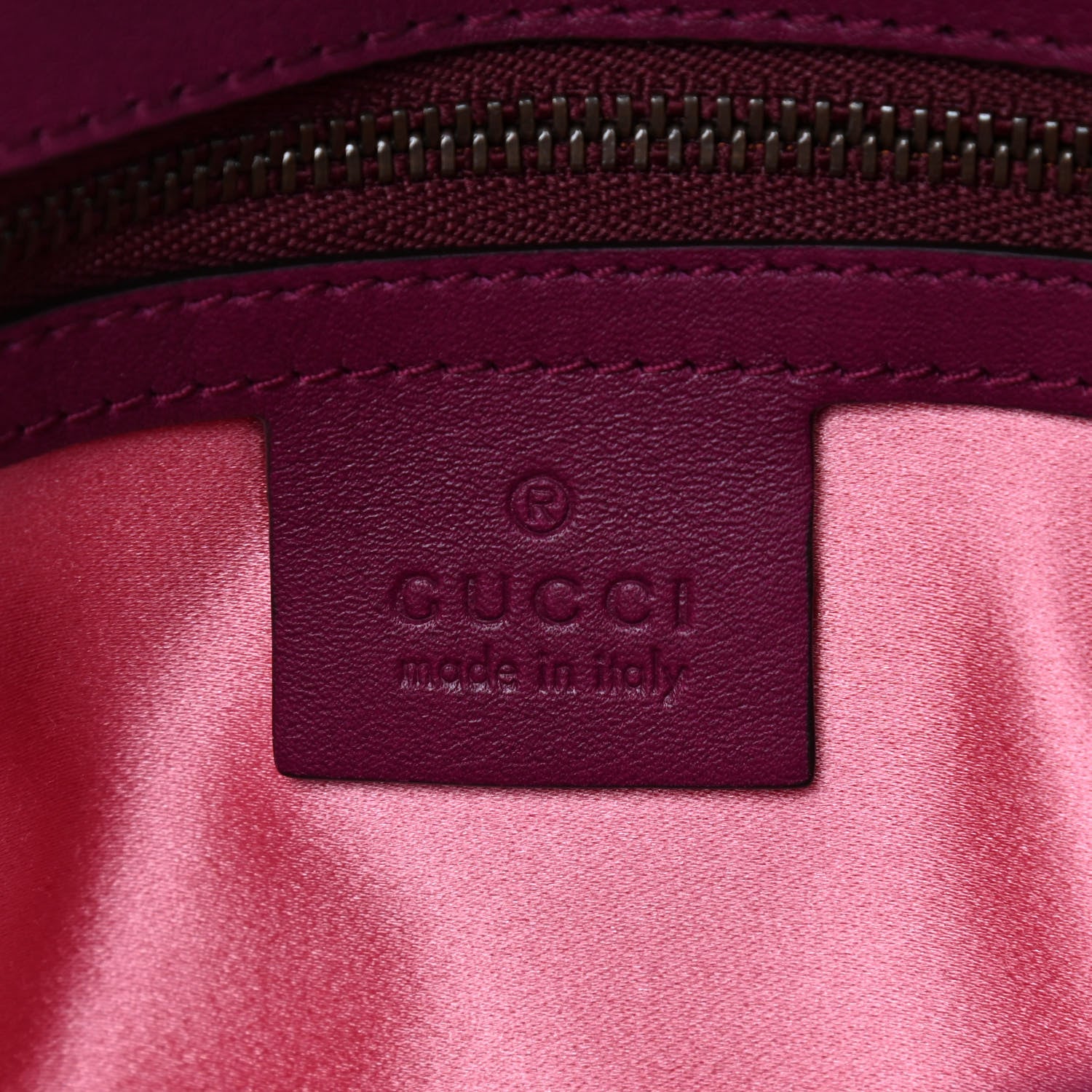 Gucci Velvet Matelasse Small GG Marmont Shoulder Bag Fuchsia Violet Cyclamen 5 of 10