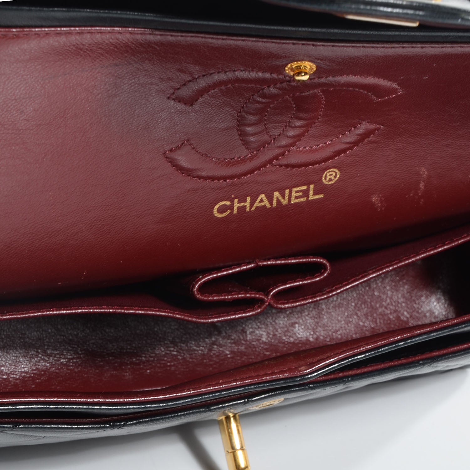 Chanel Lambskin Quilted Small Double Flap Black 5 of 8