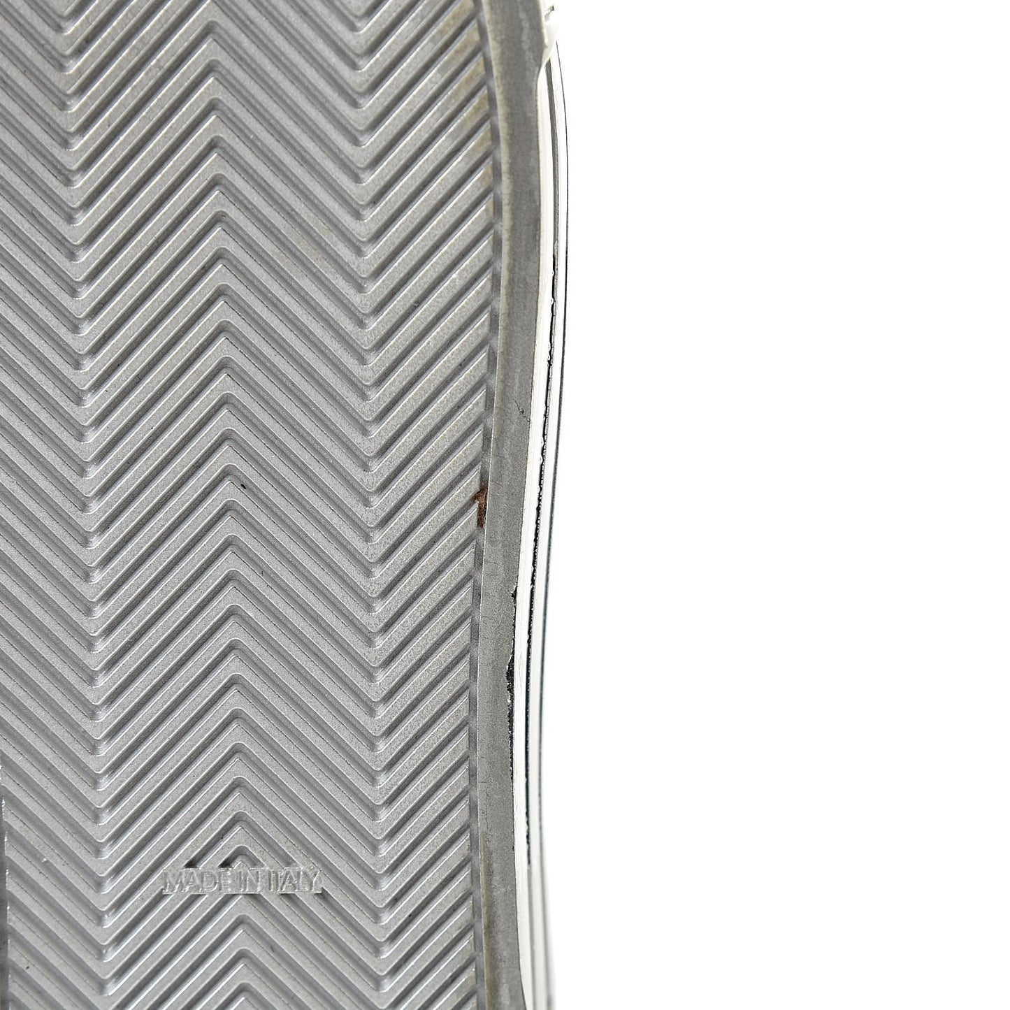 Laminated Lambskin Sneakers 37.5 Silver