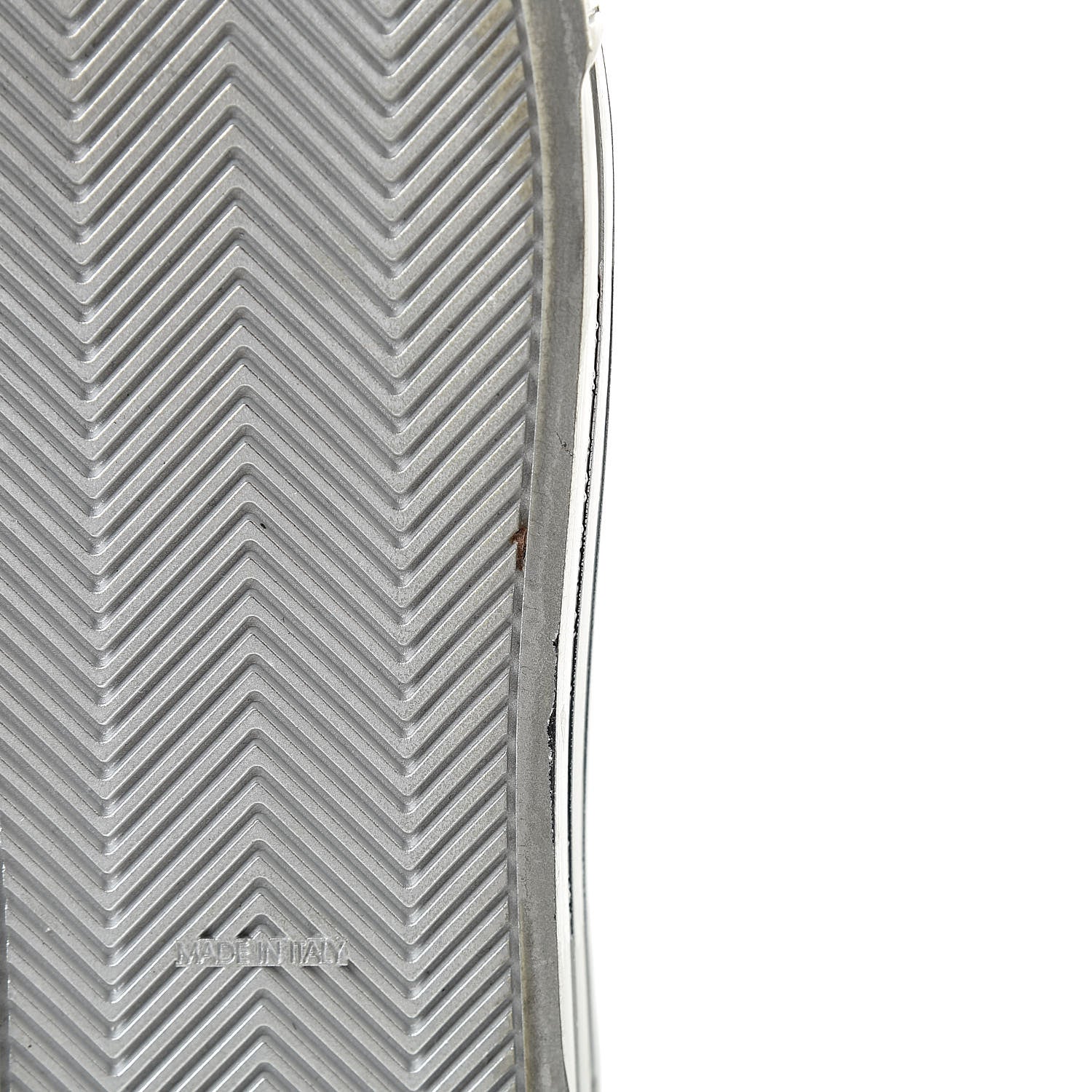 Chanel Laminated Lambskin Sneakers 37.5 Silver 9 of 17
