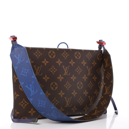 Louis Vuitton Monogram Small Outdoor Pouch Pacific Blue 3 of 7