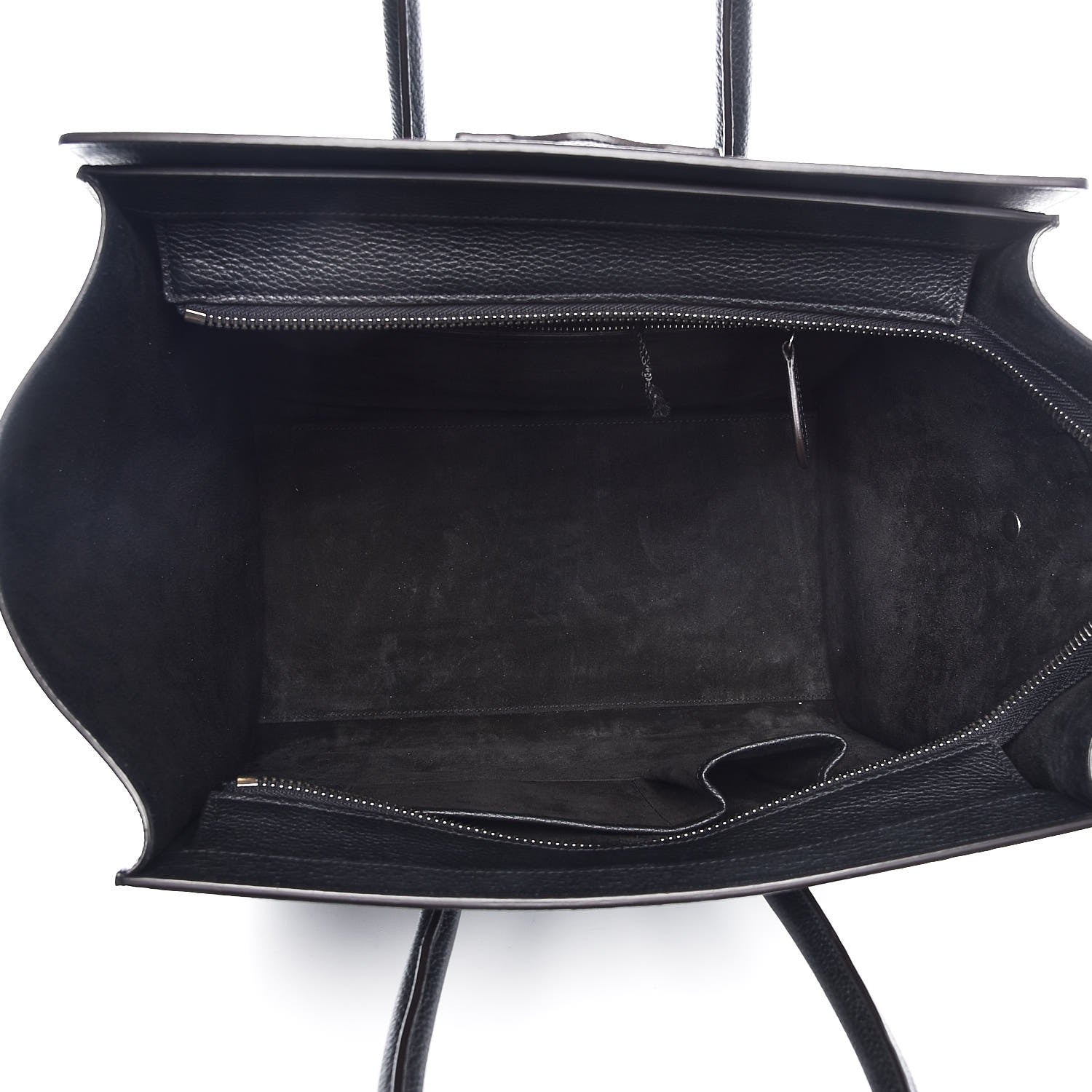 Celine Drummed Calfskin Mini Luggage Black 5 of 8