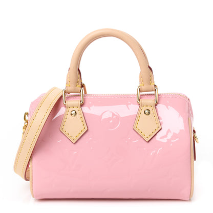 Louis Vuitton Vernis Monogram Nano Speedy Mochi Pink 1 of 11