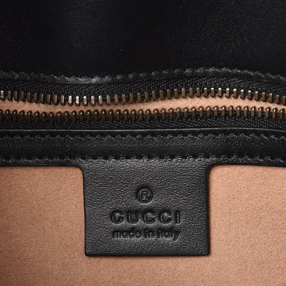 Gucci Calfskin Matelasse Small GG Marmont Shoulder Bag Black 6 of 9