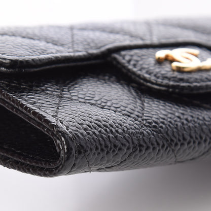 Chanel Caviar Quilted Flap Card Holder Black 9 of 11