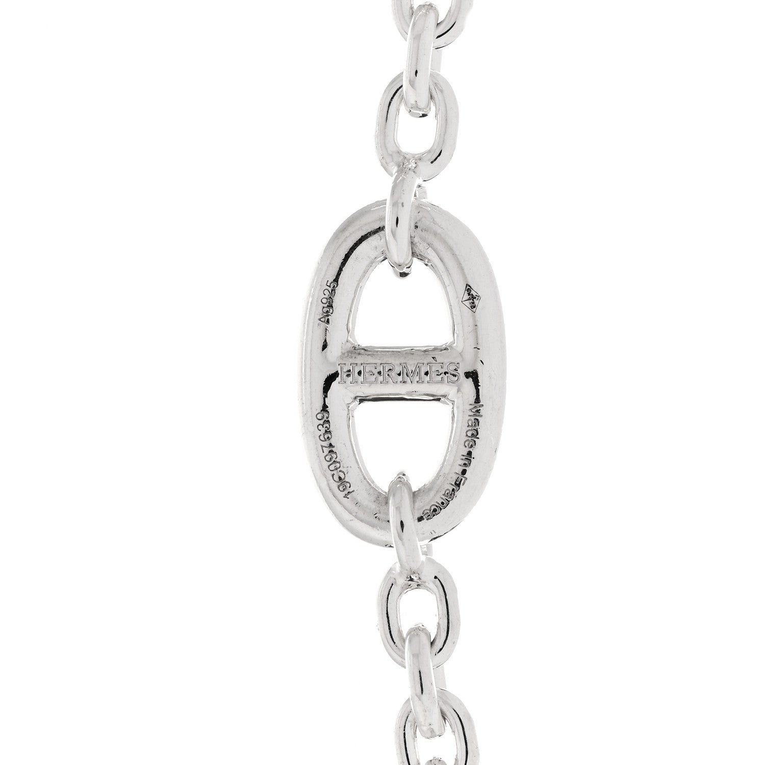 Hermes Sterling Silver Farandole Necklace 160 5 of 6