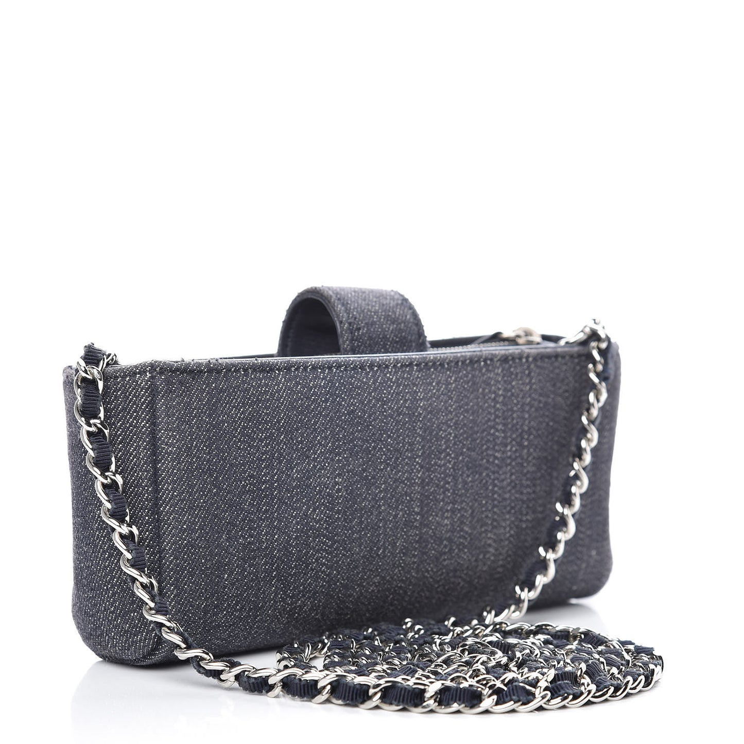 Canvas Deauville Phone Holder Crossbody Dark Blue