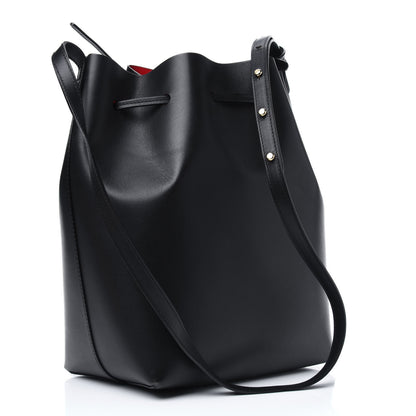 Mansur Gavriel Vegetable Tanned Calfskin Bucket Bag Black Flamma 5 of 35