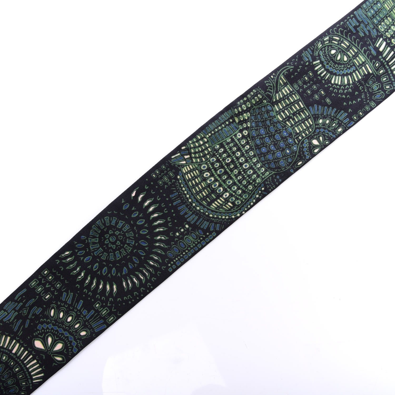Christian Dior Silk Animals Mitzah Scarf Green 3 of 4