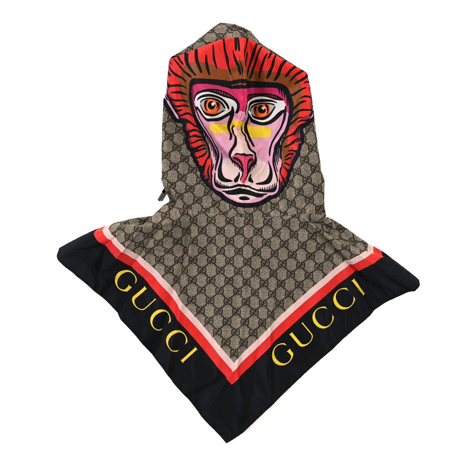 Gucci Polyamide GG Monogram Monkey Rain Hood 4 of 4