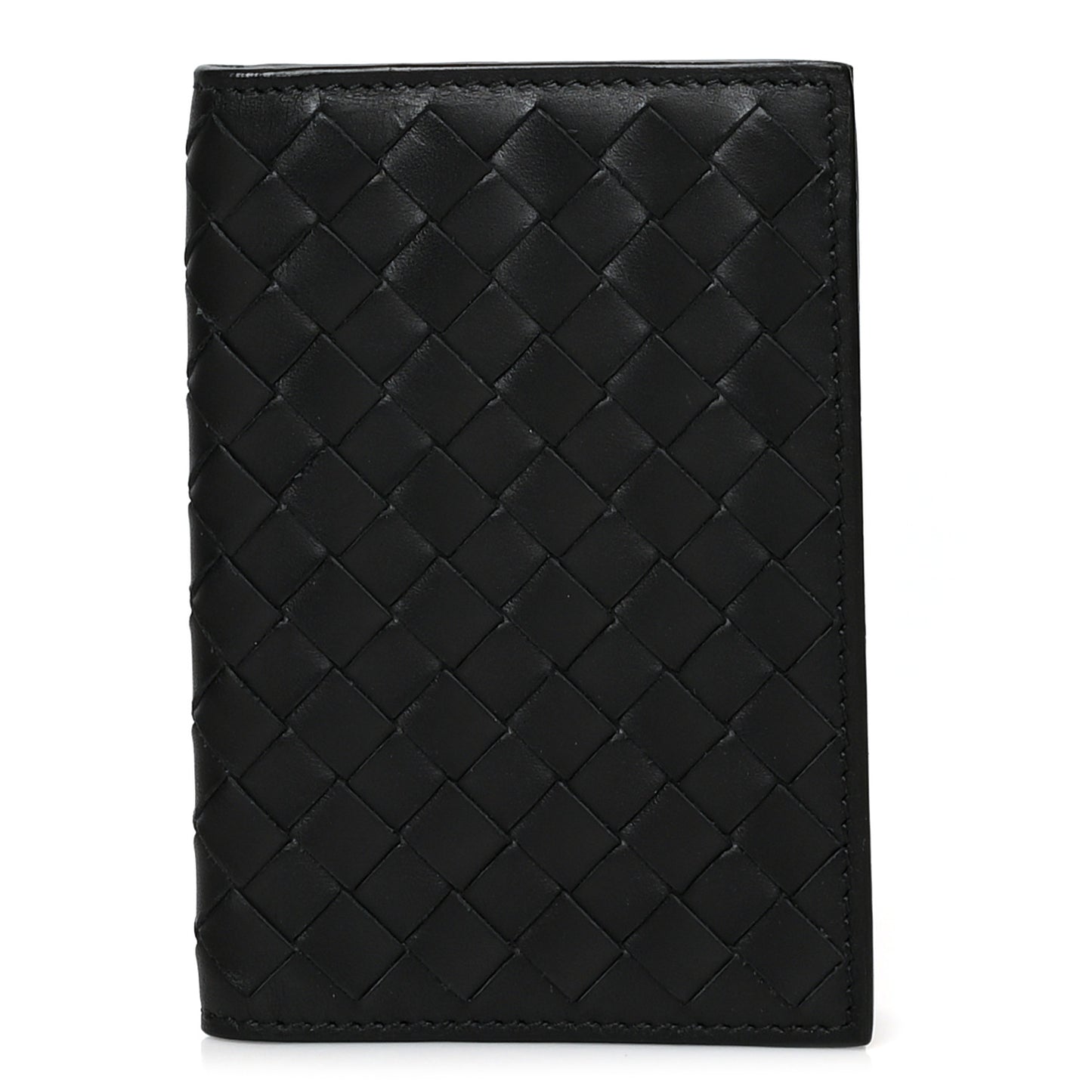 Nappa Intrecciato Bi-Fold Wallet Black