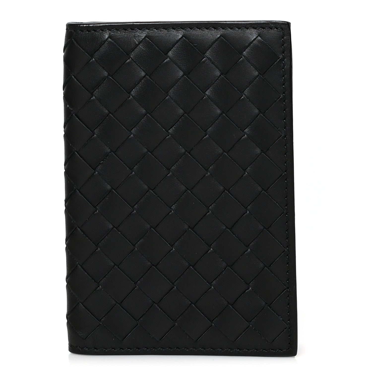 Bottega Veneta Nappa Intrecciato Bi-Fold Wallet Black 1 of 8