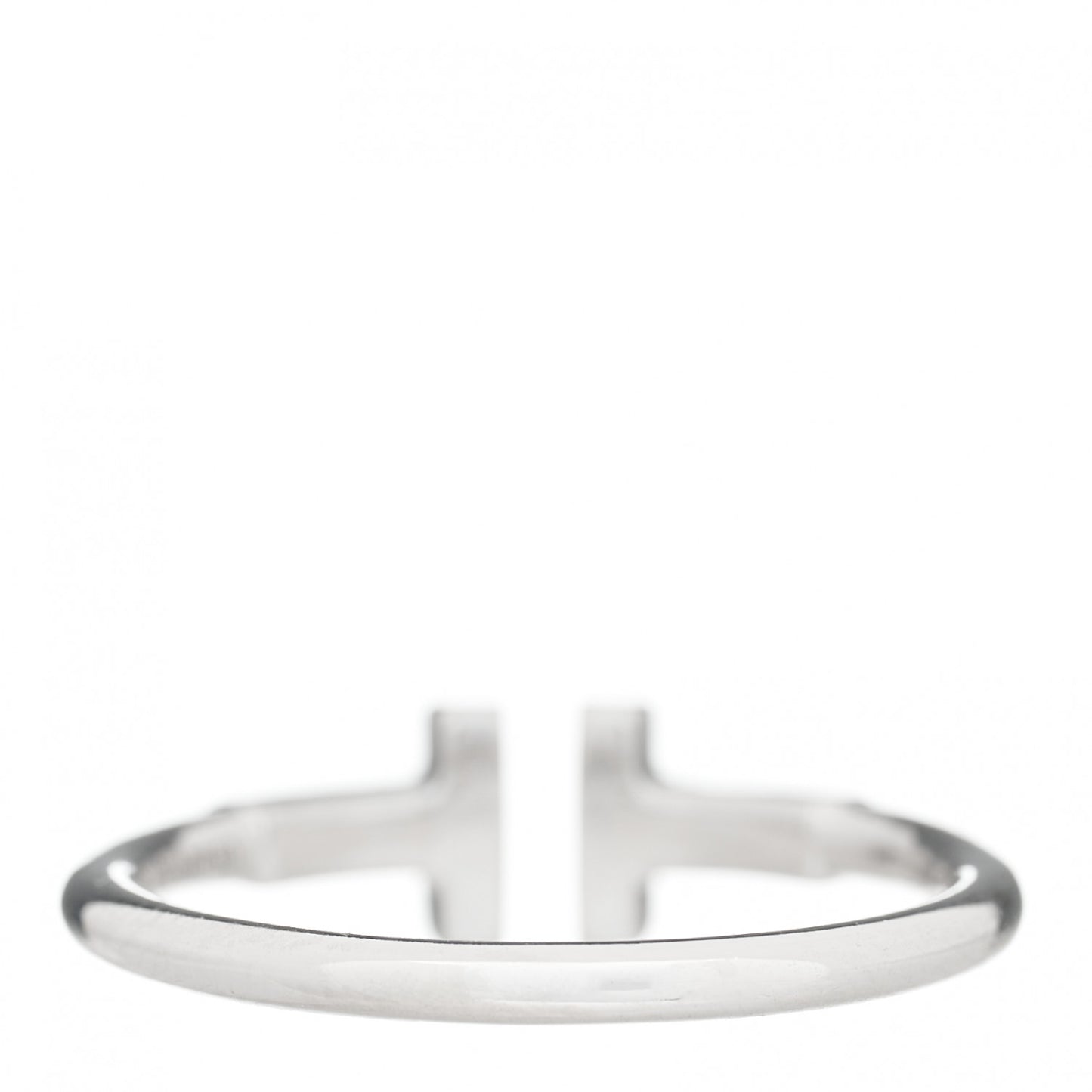 18K White Gold T Wire Ring 55 7.25