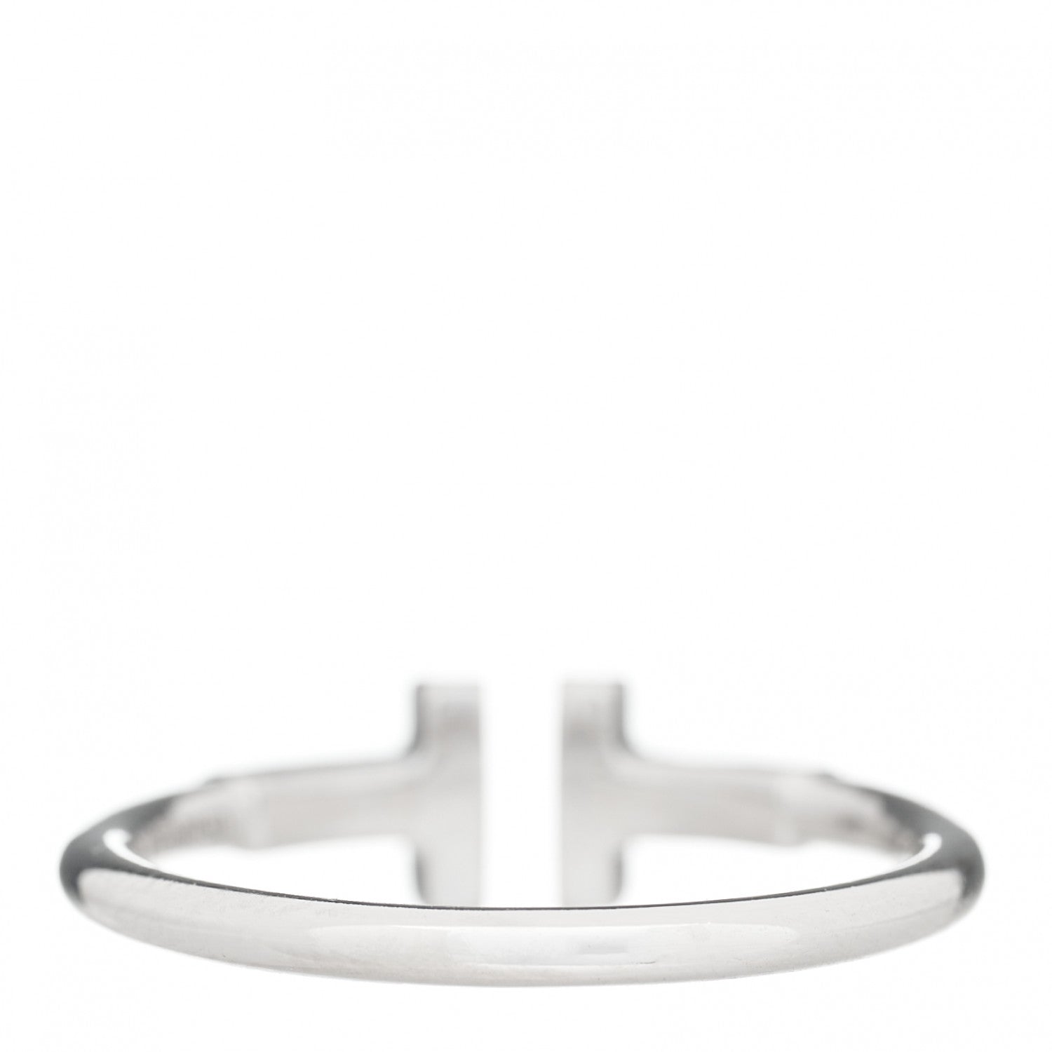 Tiffany 18K White Gold T Wire Ring 55 7.25 3 of 5