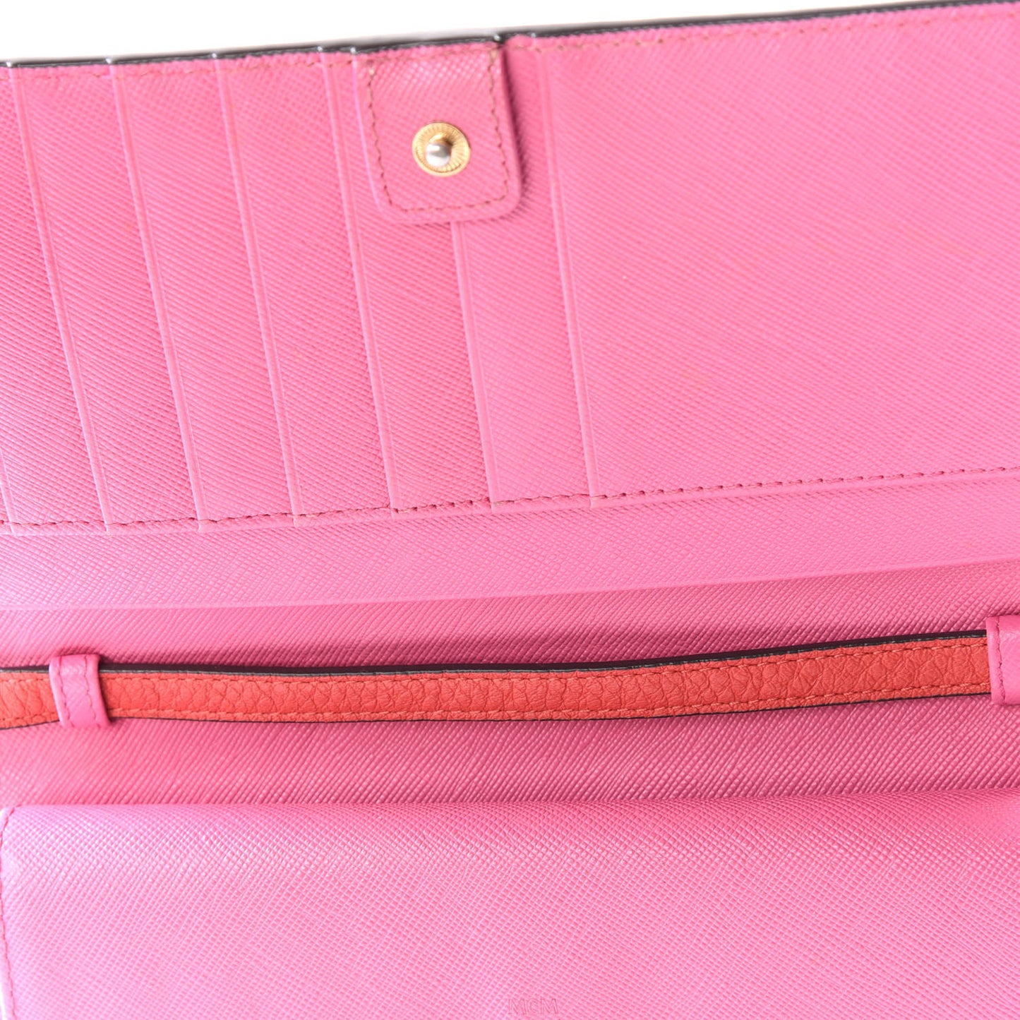 Visetos Bi-Color Crossbody Wallet Coral Sugar Pink