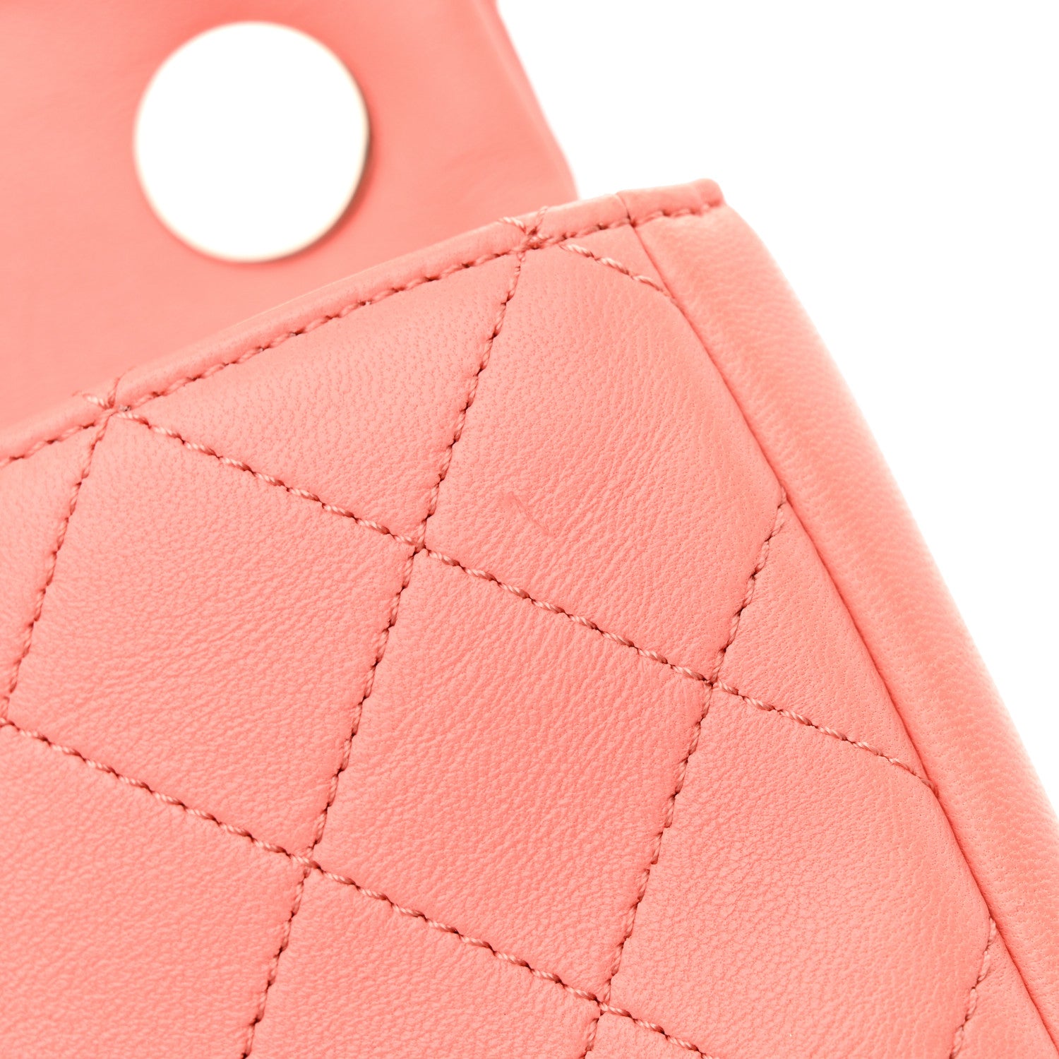 Chanel Lambskin Quilted Mini Flap Bag Charm Light Orange 9 of 11