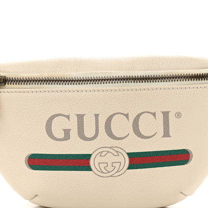 Gucci Grained Calfskin Small Logo Belt Bag White 8 of 12
