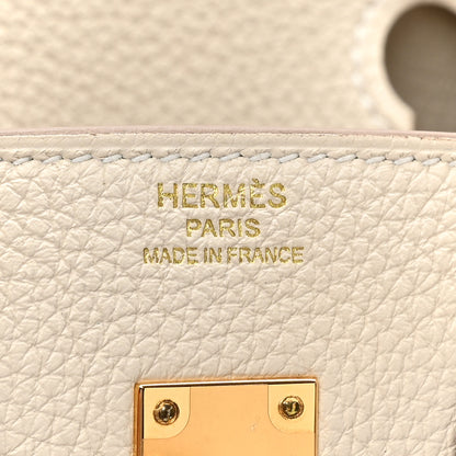 Hermes Togo Birkin 25 Craie 6 of 9