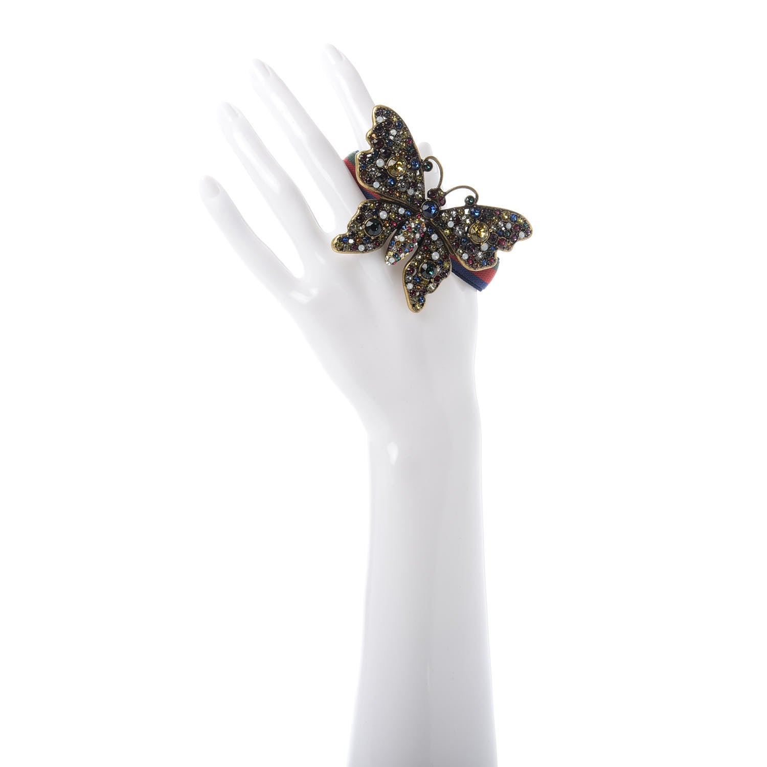 Gucci Web Crystal Butterfly Bracelet Multicolor 2 of 6