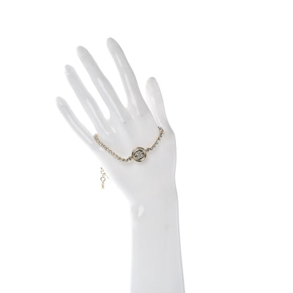 Chanel Crystal CC Chain Bracelet Gold 2 of 4