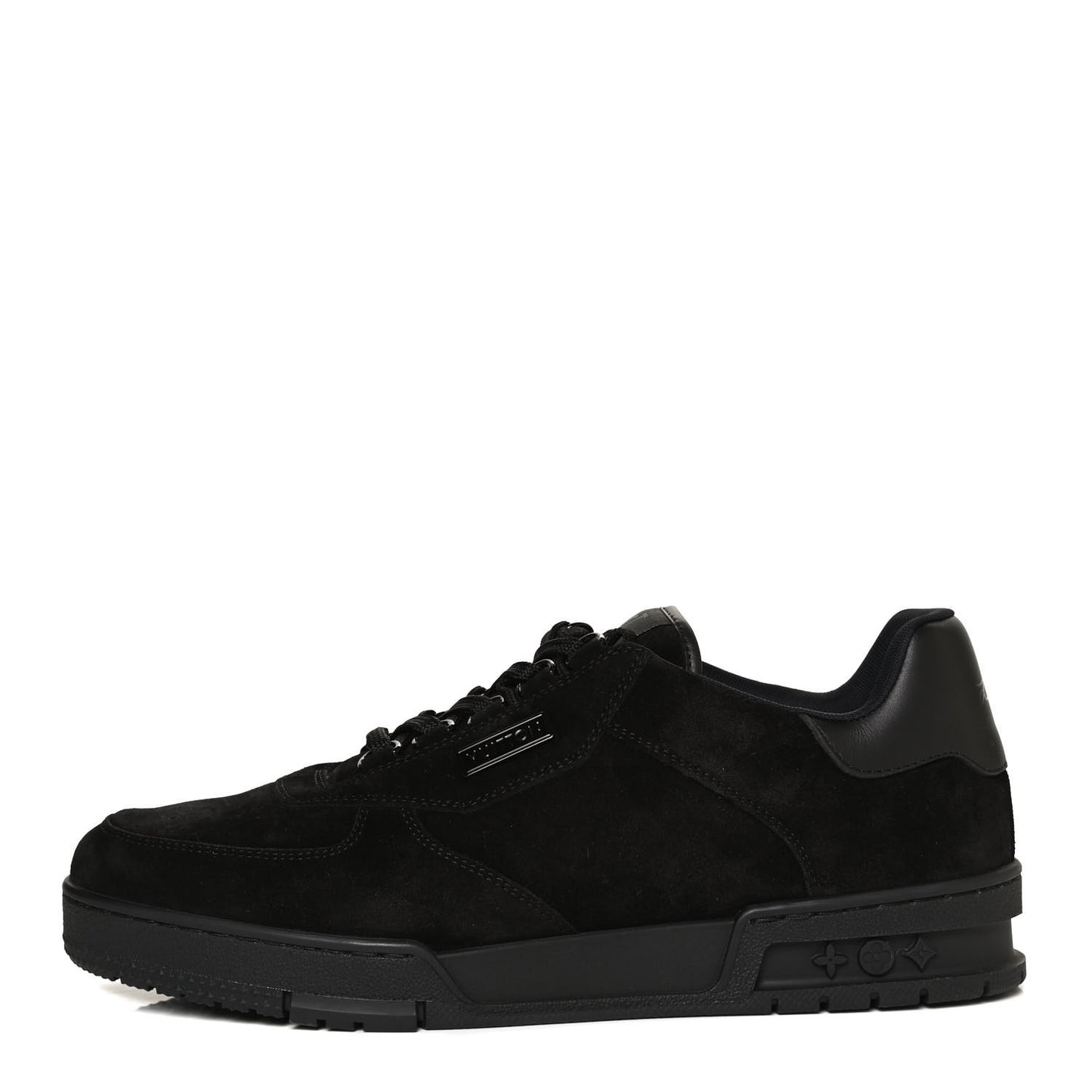 Suede Mens LV Trainer Sneakers 8.5 Black