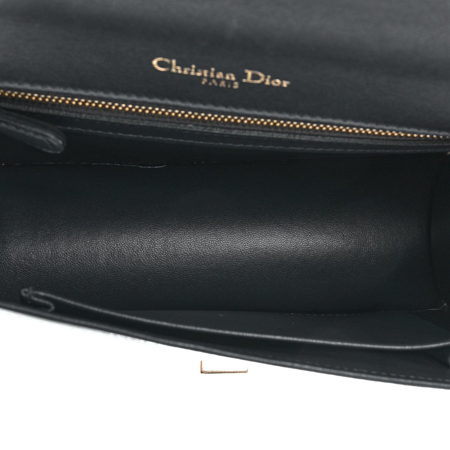 Christian Dior Metallic Patent Micro-Cannage Small Diorama Flap Bag Silver 5 of 17