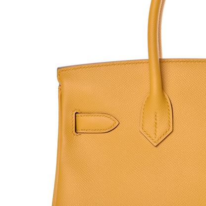 Hermes Epsom Birkin 30 Jaune Ambre 29 of 41