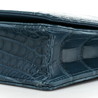 Christian Dior Alligator Lady Dior Pouch Blue 11 of 11