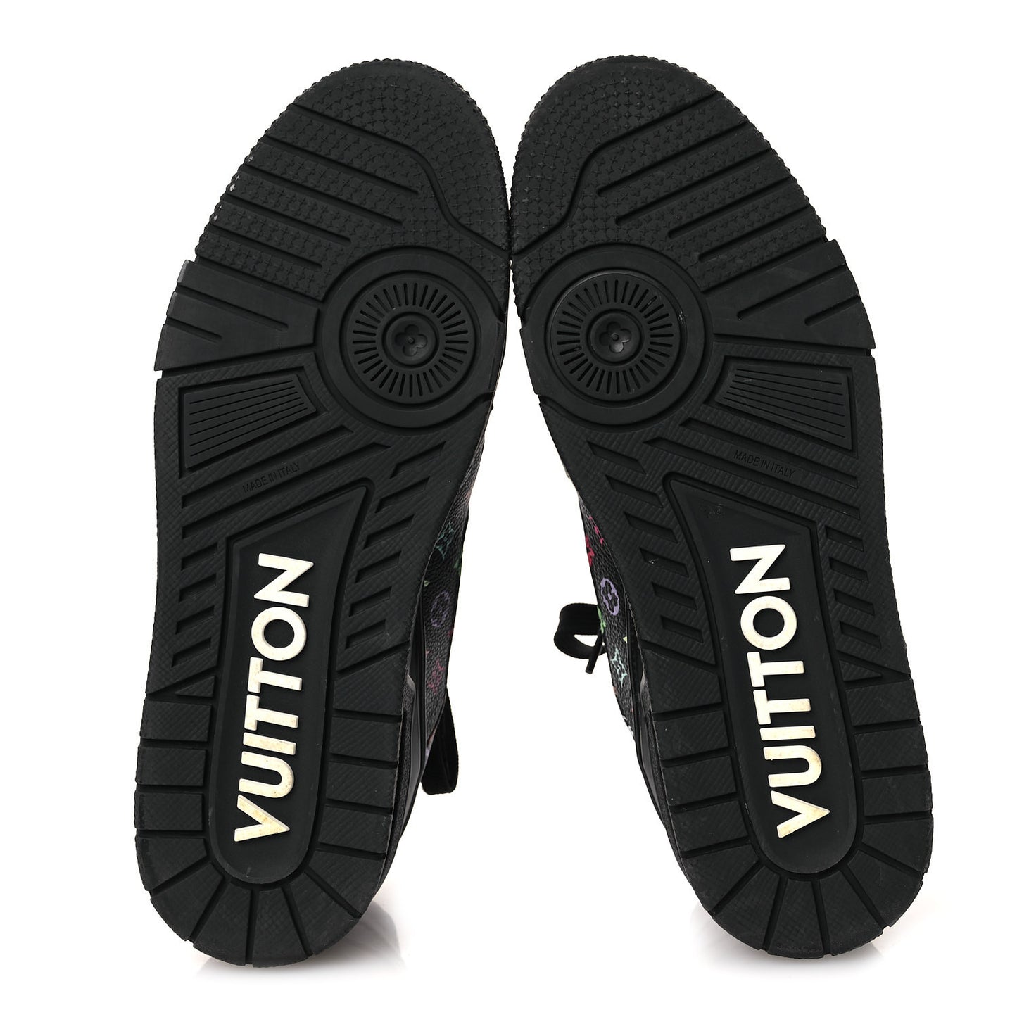 LV X TM Calfskin Monogram Multicolor Womens LV Trainer Sneakers 40 Black