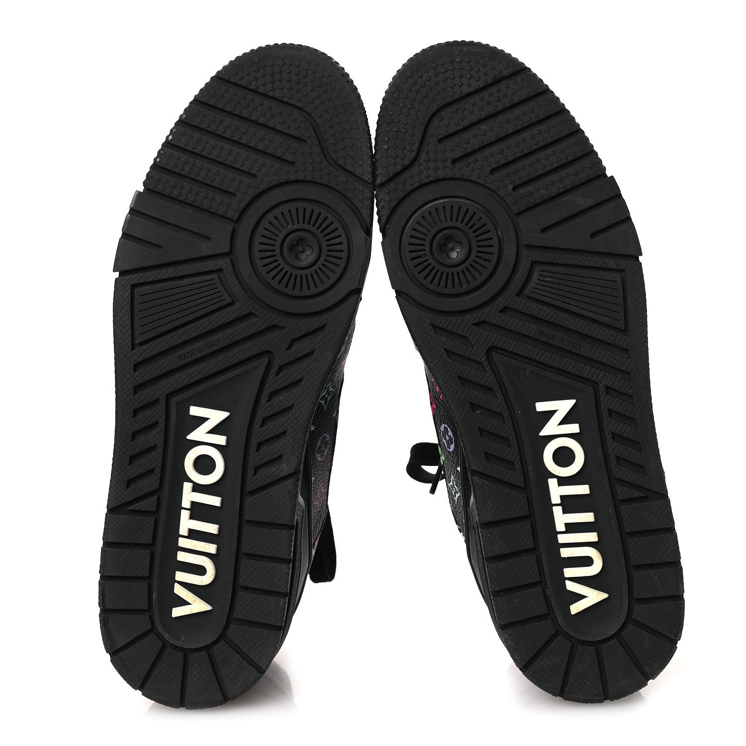 Louis Vuitton LV X TM Calfskin Monogram Multicolor Womens LV Trainer Sneakers 40 Black 7 of 10