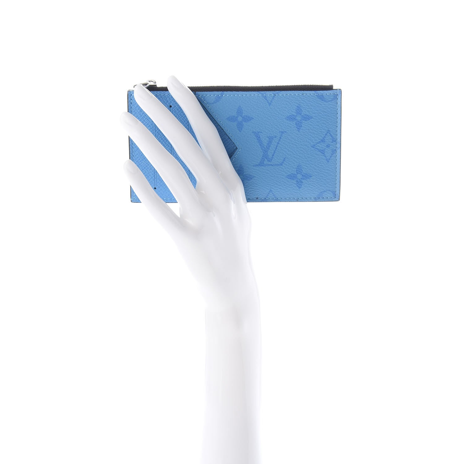 Louis Vuitton Taigarama Coin Card Holder Blue Lagoon 2 of 6