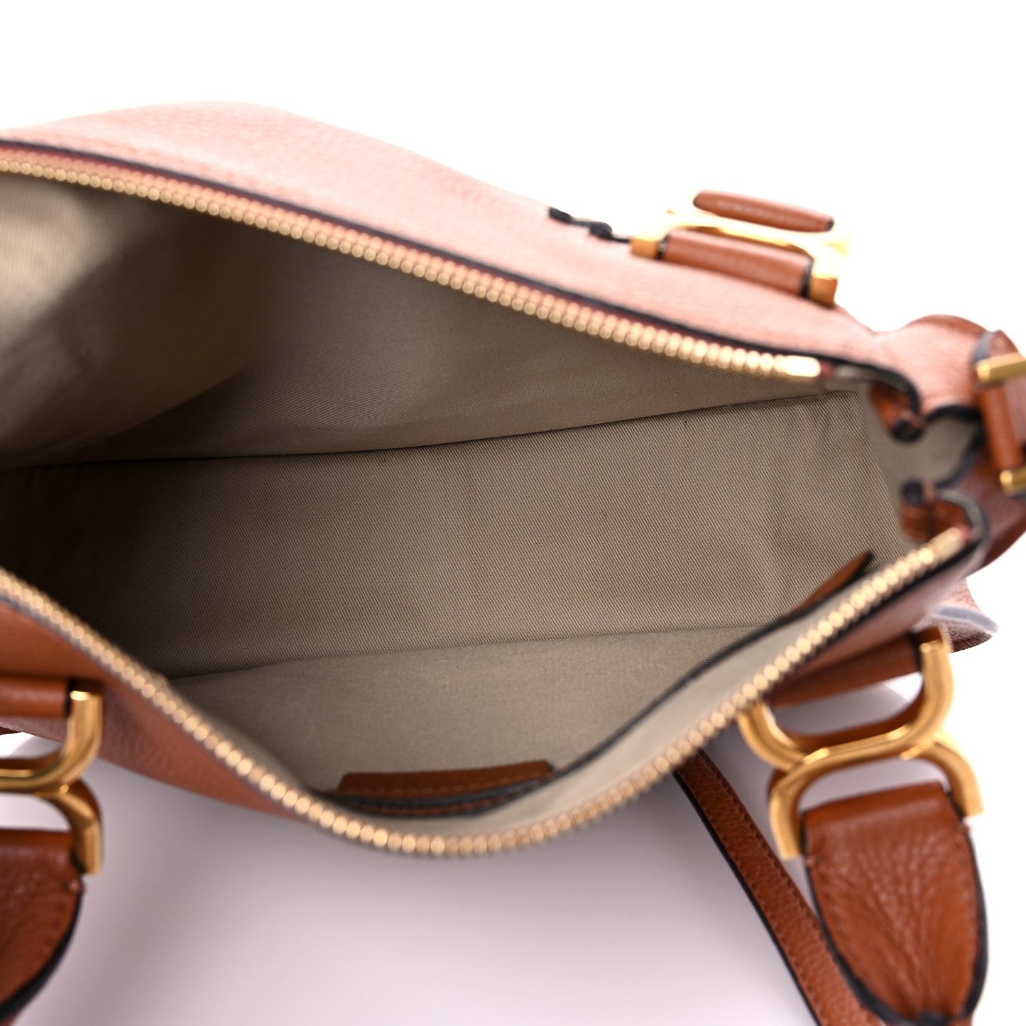Calfskin Medium Marcie Satchel Tan