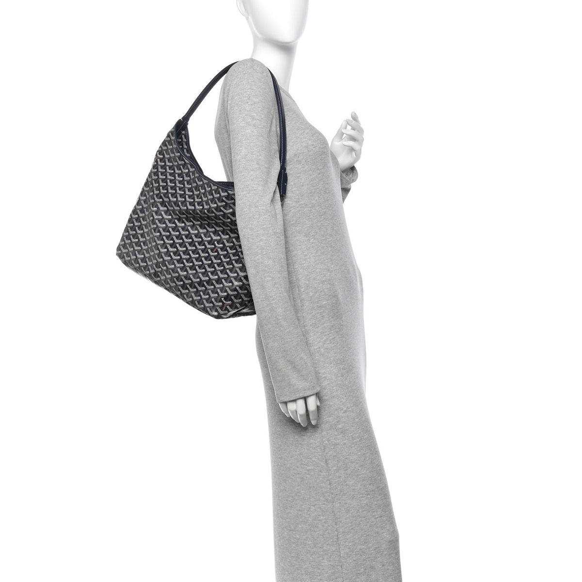 Goyardine Boheme Hobo Navy Blue