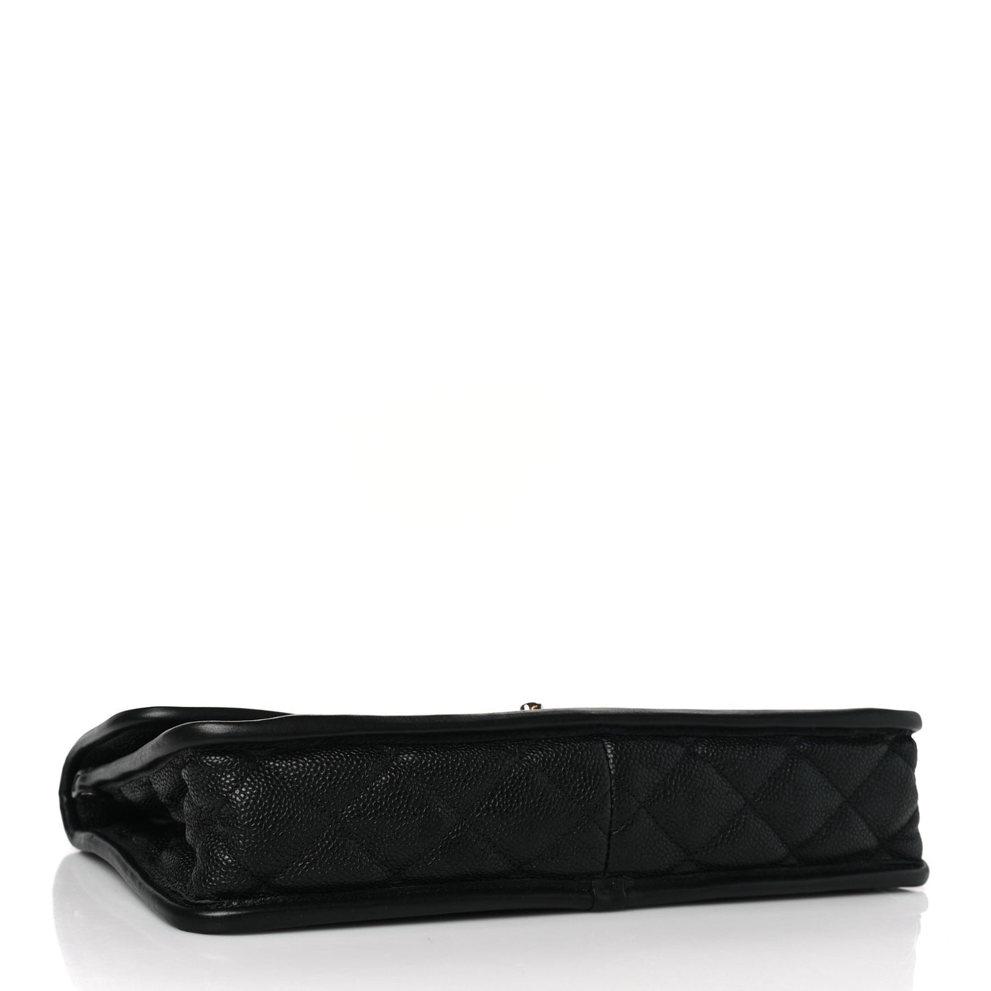 Caviar Quilted Medium French Riviera Flap Black