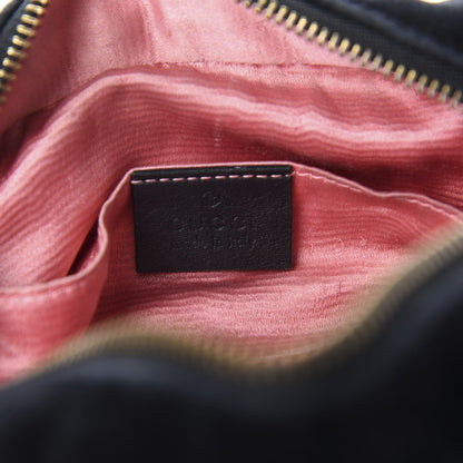 Gucci Velvet Matelasse Marquise Crystals Mini GG Marmont Chain Shoulder Bag Black 10 of 14