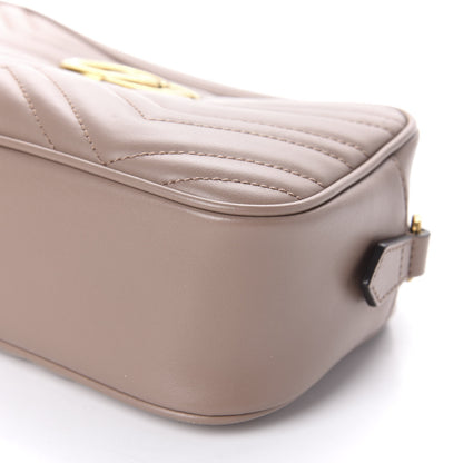 Gucci Calfskin Matelasse Small GG Marmont Chain Shoulder Bag Porcelain Rose 7 of 11