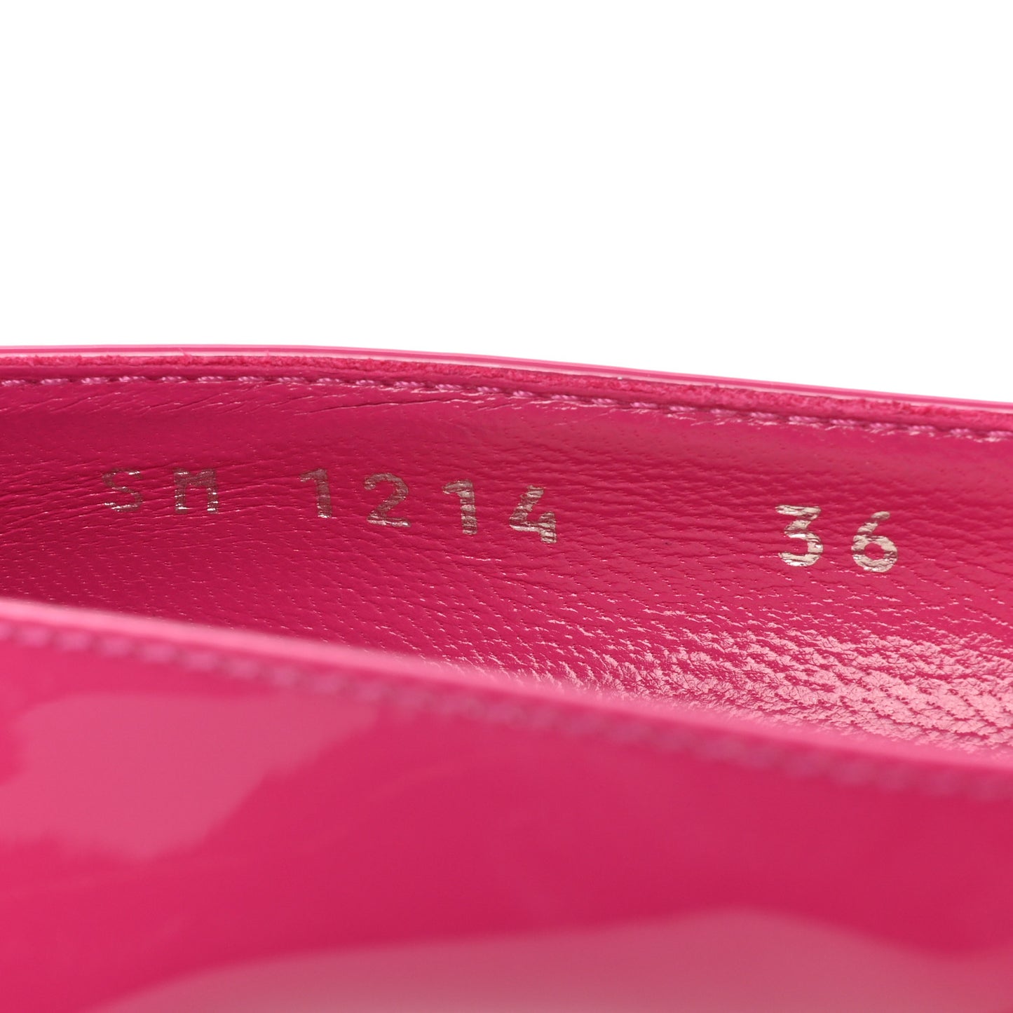 Patent Cherie Pointy Toe 100mm Pumps 36 Fuchsia