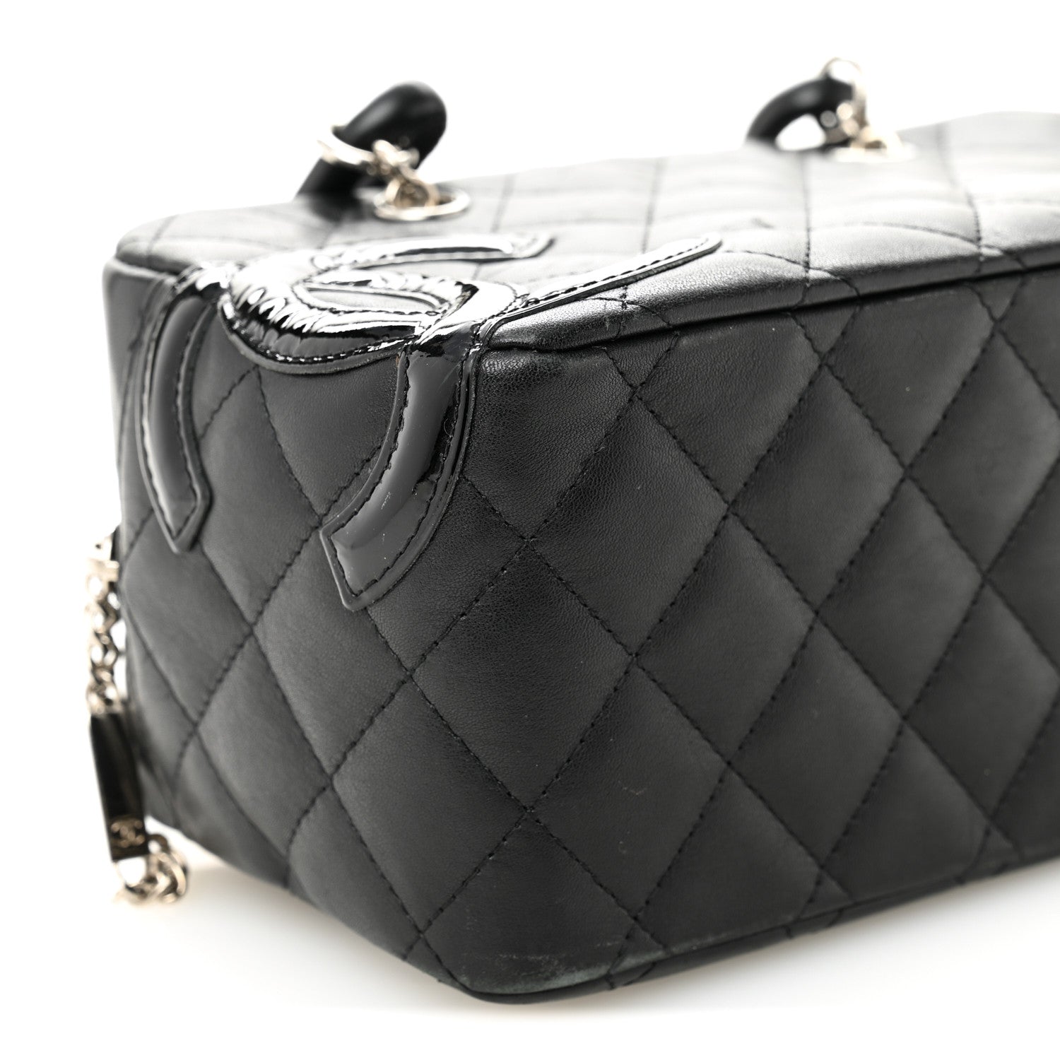 Chanel Calfskin Quilted Small Cambon Bowler Black 10 of 12