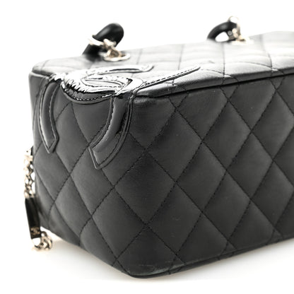 Chanel Calfskin Quilted Small Cambon Bowler Black 10 of 12