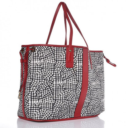 MCM Visetos Large Liz Reversible Shopper Tote Ruby Red 8 of 16