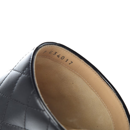Chanel Lambskin Kid Suede Quilted Mules 36 Black 13 of 16