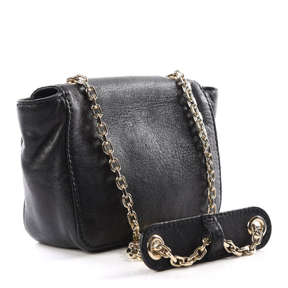 Chloe Grained Calfskin Crystal Mini Lily Crossbody Bag Black 2 of 11