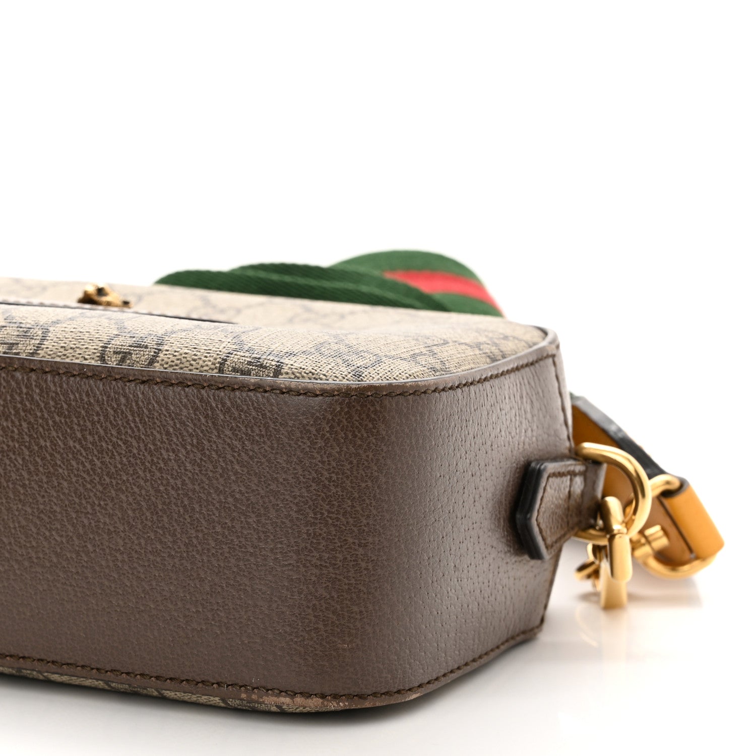 Gucci GG Supreme Monogram Web Neo Vintage Shoulder Bag Beige New Acero Crop 9 of 13