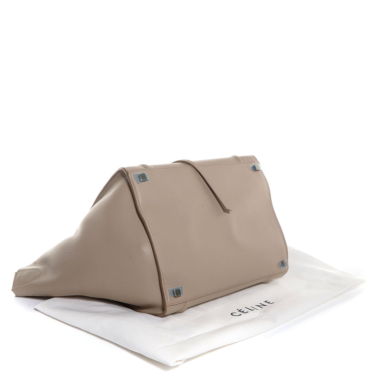 Supple Calfskin Medium Phantom Luggage Beige
