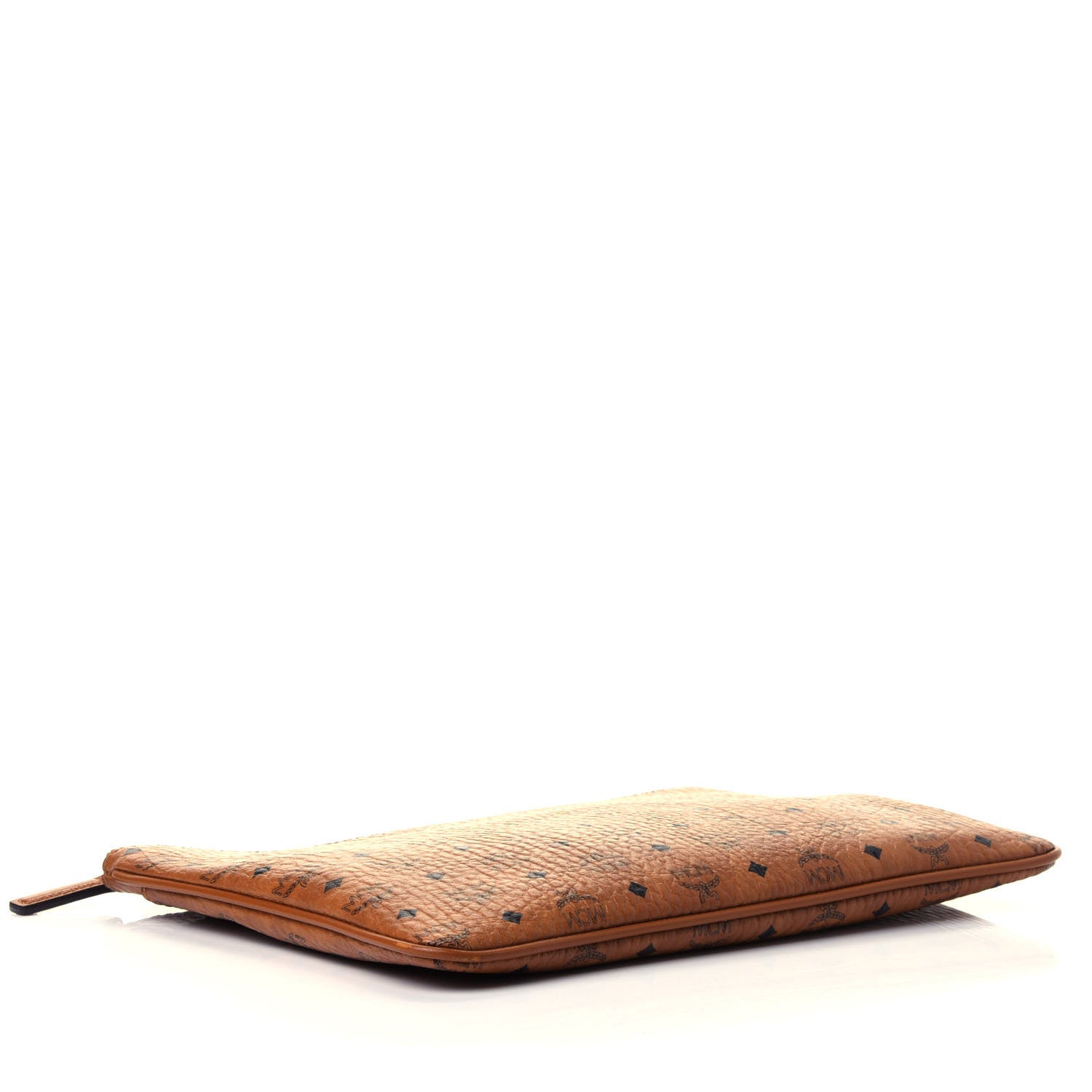MCM Visetos Medium Crossbody Pouch Cognac 3 of 4