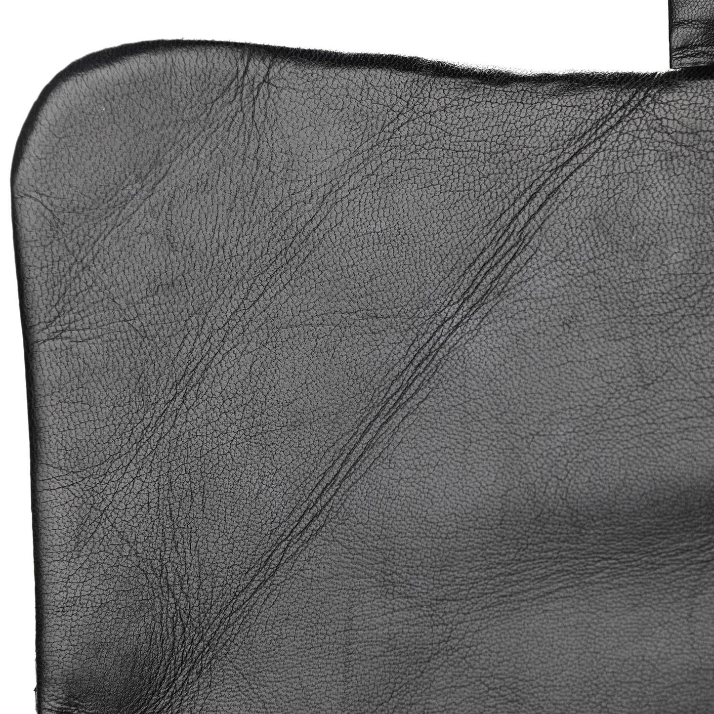 Lambskin Perforated Jumbo Single Flap Black