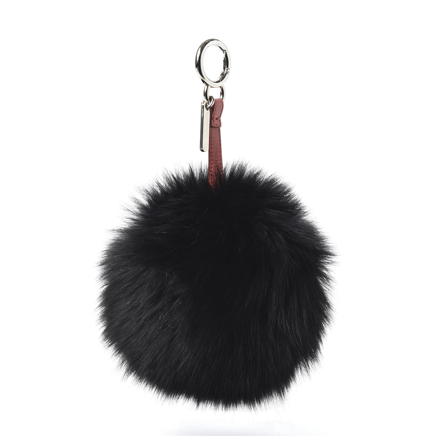 Fox Fur C ABCharm Bag Charm Pink Black