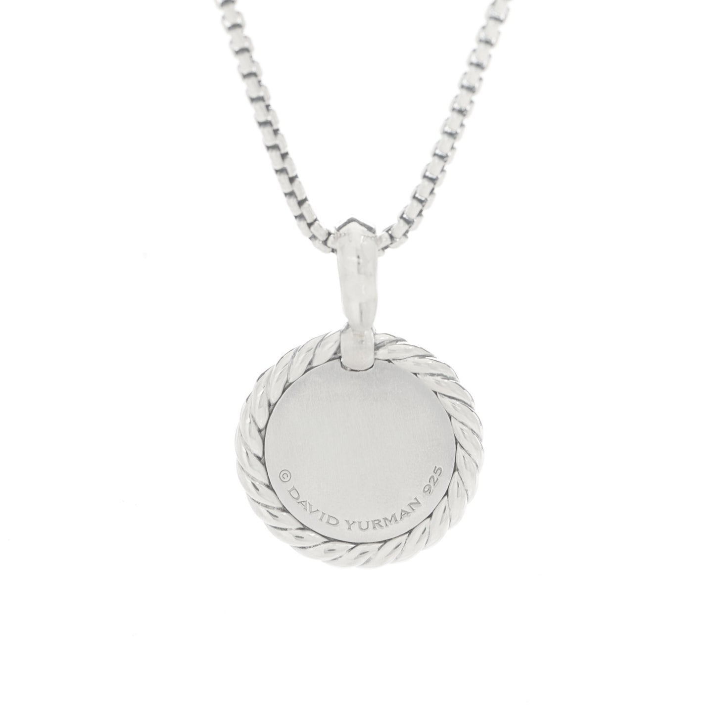 Sterling Silver Diamond Initial L Charm Necklace