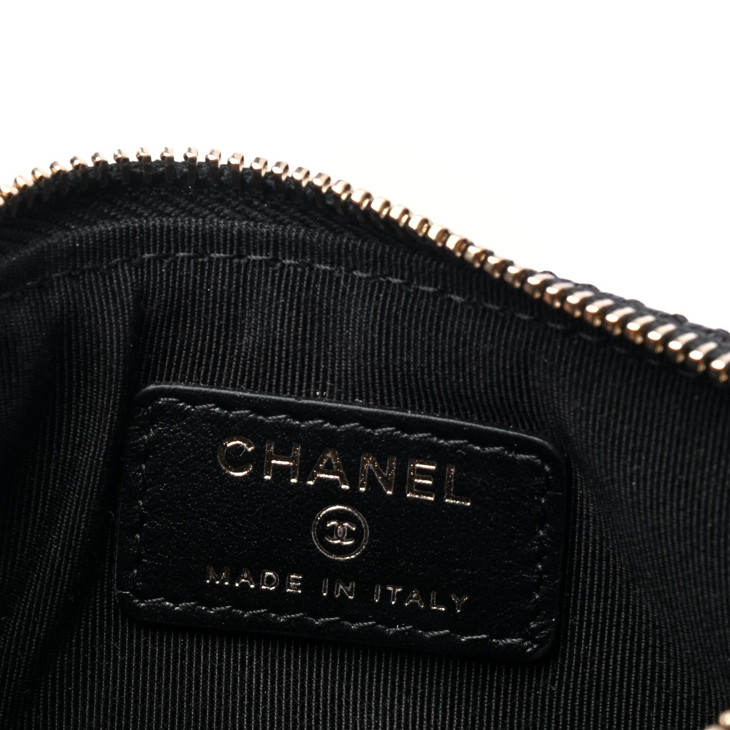 Chanel Woven Straw Raffia Deauville Cosmetic Pouch Black 4 of 4